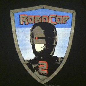 Vintage 1990 Robocop 2 science fiction action movie t-shirt