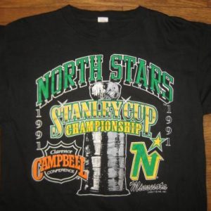 Vintage 1991 Minnesota North Stars hockey t-shirt