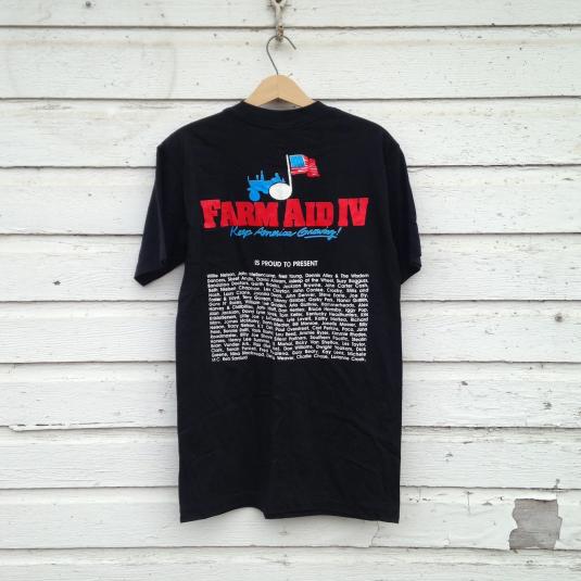 Vintage 1990 Farm Aid IV concert t-shirt