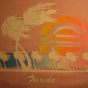 Vintage 1980's Florida iron-on t-shirt, L XL, soft and thin