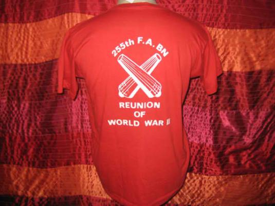 Vintage 1980’s WWII reunion t-shirt, Screen Stars, L