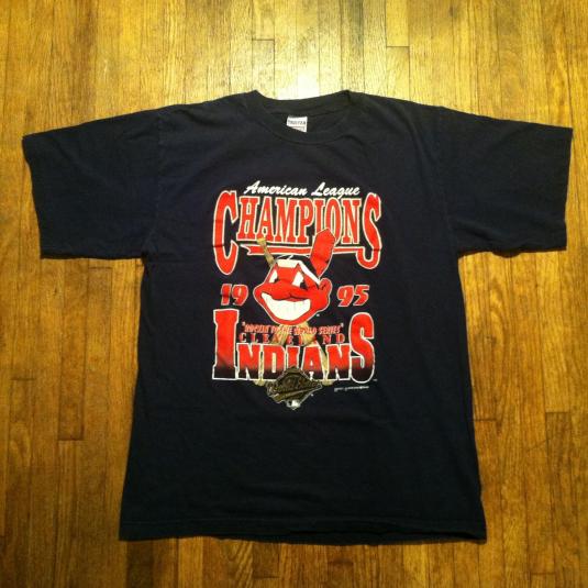 Vintage 1995 Cleveland Indians World Series baseball t-shirt | Defunkd