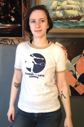Vintage 1970's Tennis And Life Camps t-shirt