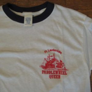 Vintage Ft. Lauderdale Paddlewheel Queen ringer t-shirt