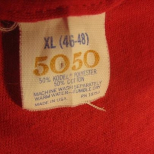 1980's t-shirt, "When in doubt..MUMBLE", soft and thin, L XL