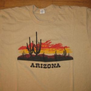 Vintage 1980's georgeous Arizona t-shirt soft and thin, L-XL