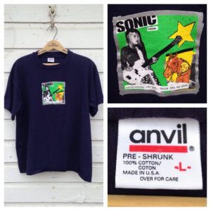 Vintage 1994 Sonic Youth Experimental Jet Set t-shirt