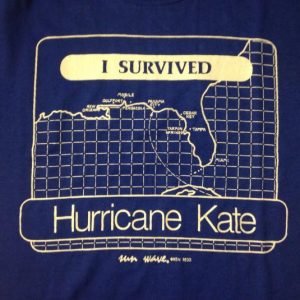 Vintage 1985 I Survived Hurricane Kate t-shirt