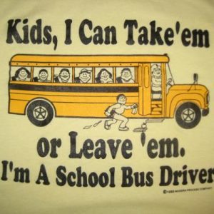 Vintage 1980s School bus driver t-shirt, XL