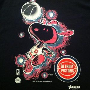 Vintage Detroit Pistons, Snoopy, Van Gogh t-shirt