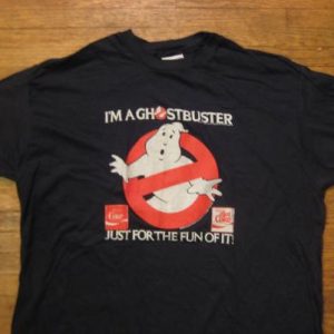 Vintage Original 1984 Ghostbusters Coke movie promo t-shirt