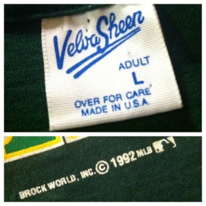 Vintage 1992 Oakland Athletics baseball t-shirt