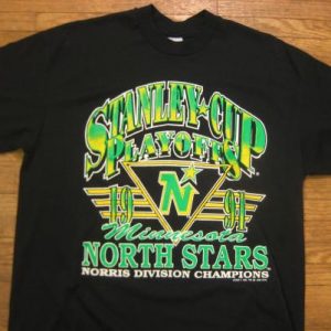 Vintage 1991 Minnesota North Stars playoff t-shirt, L-XL
