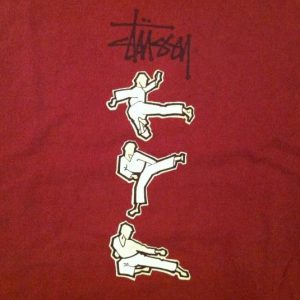 Vintage Stussy Kung Fu skate surf t-shirt