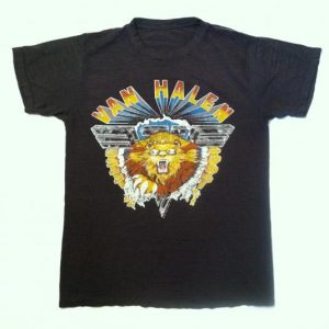 Paper thin vintage 1982 Van Halen Diver Down tour t-shirt