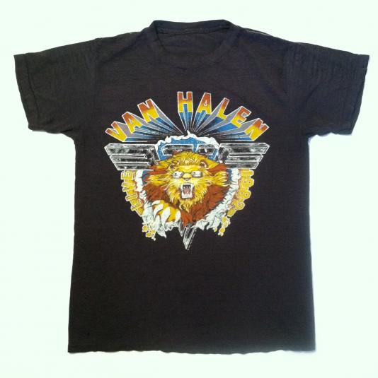 Paper thin vintage 1982 Van Halen Diver Down tour t-shirt