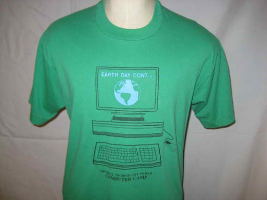 Old school computer vintage t-shirt, late 80’s, early 90’s