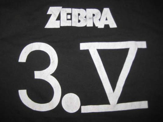 Vintage 1986 Zebra 3.V t-shirt