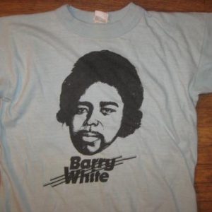 Original vintage 1970's Barry White t-shirt, r and b