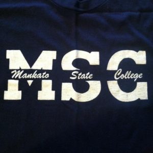 Vintage early 1970s Mankato State University college t-shirt