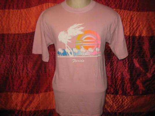 Vintage 1980’s Florida iron-on t-shirt, L XL, soft and thin