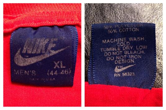 Vintage 1980’s Nike blue tag t-shirt