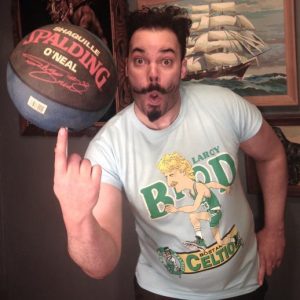 Vintage Crazy Larry Bird bootleg parody t-shirt