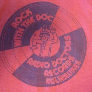 Vintage 1980's Radio Doctors record store sleeveless t-shirt