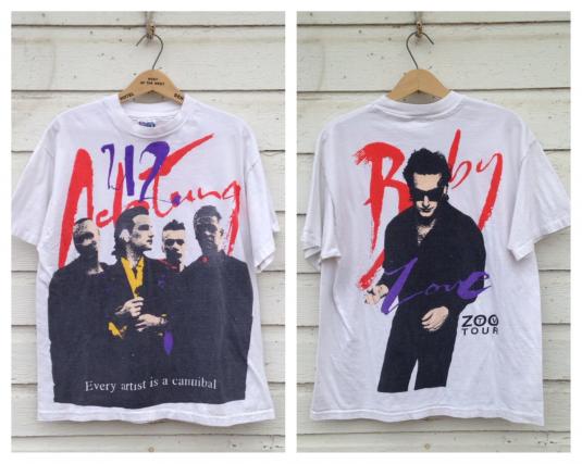 Vintage 1992 U2 Achtung Baby Zoo TV tour t-shirt