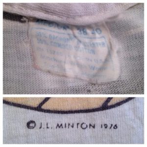 Vintage 1976 Jimmy Carter presidential election t-shirt