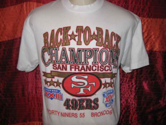 Vintage 1990 San Fransisco 49ers t-shirt, soft and thin, L X