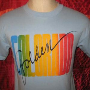 Vintage 1980's Golden, Colorado t-shirt, soft and thin, M L