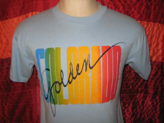 Vintage 1980’s Golden, Colorado t-shirt, soft and thin, M L