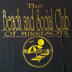 Vintage Beach & Social Club of Minnesota foil print t-shirt