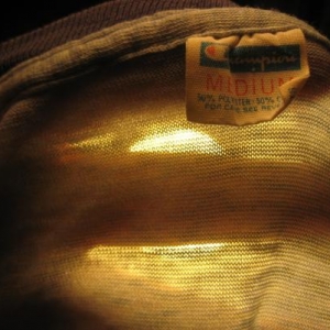 SOFT & THIN vintage 1970s Champion blue bar t-shirt LA Times