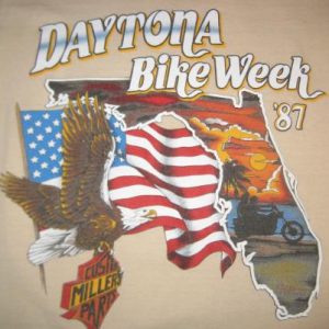 Vintage 1987 Daytona Bike Week t-shirt, medium