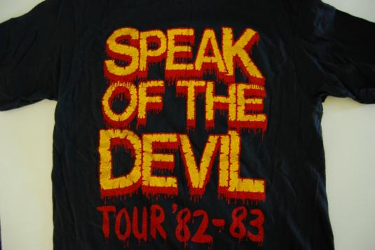 Authentic Vintage Ozzy Osbourne TShirt Speak Devil Tour