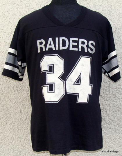 Vintage 80’s RAIDERS 34 JACKSON football throwback jersey L