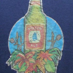 Vintage 70's Molson Ale iron on print t shirt