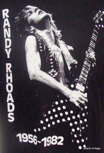 Vintage Randy Rhoads 1956-1982 rock t shirt