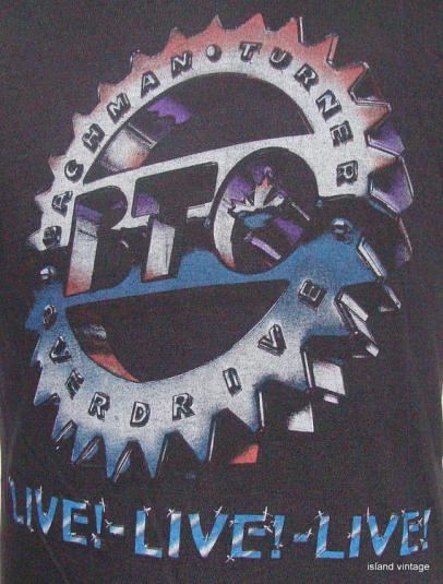 Vintage 86′ BTO Bachman Turner Overdrive tour t shirt