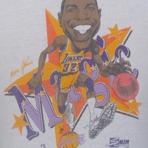 Vintage 1990 Magic Johnson LA Lakers caricature sweatshirt