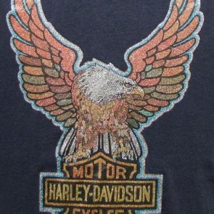 Vintage 70's Harley Davidson glitter iron on t shirt M