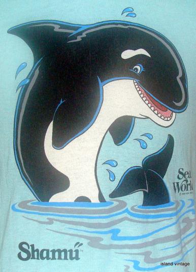 Vintage 1988 Shamu Sea World t shirt M