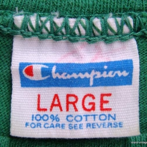 Vintage 70's Swingin' A's champion blue bar baseball shirt L