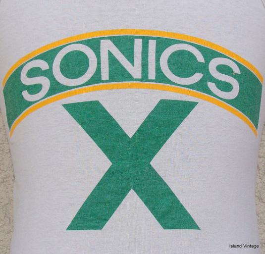 Vintage 80's SONICS X tank top S