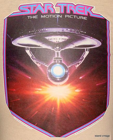 Vintage 1979 STAR TREK The Motion Picture iron on t shirt S