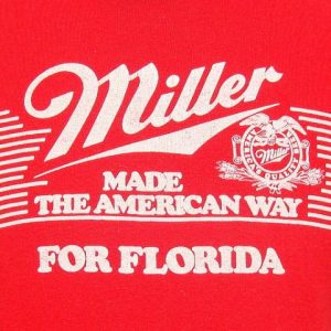 Vintage 80's Miller Made The American Way t shirt M
