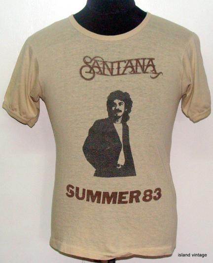 Vintage 83′ Carlos Santana summer 83 t shirt