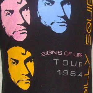 Vintage 1984 BILLY SQUIER Signs of Life tour t shirt XL